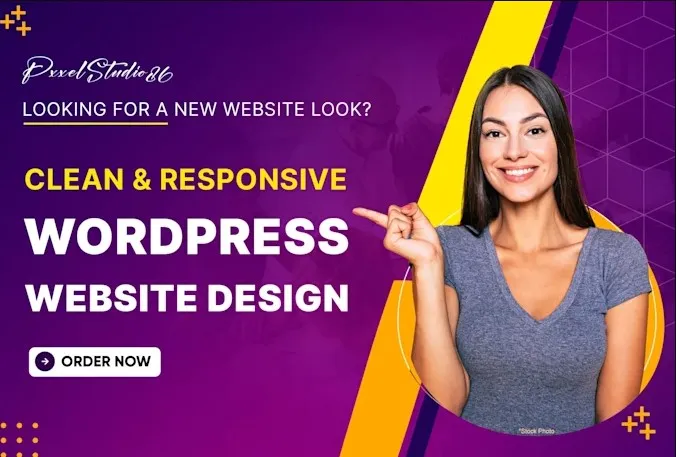 I will design clean and responsive wordpress website