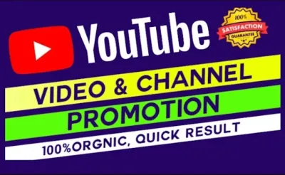 I will do organic youtube video promotion and marketing by social media